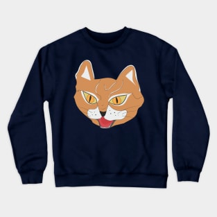 Face cat artwork Crewneck Sweatshirt